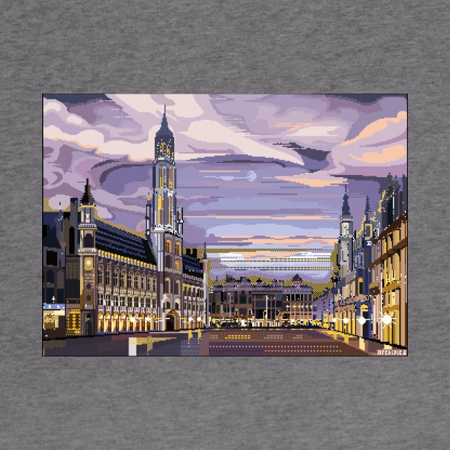 Brussels Pixel Art by ArchipicsStore
